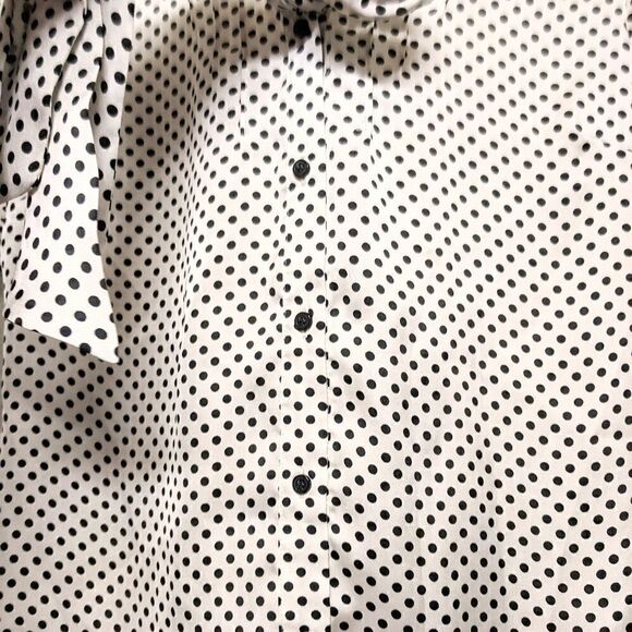 The Limited Silky Polka Dot Blouse Short Sleeve - Picture 5 of 8